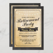 Parti de la retraite Russe Lights Invitation (Devant / Derrière)