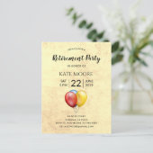 Parti De Retraite Moderne Avec Invitation Ballons (Debout devant)