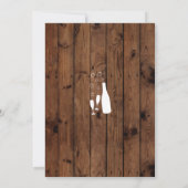 Parti de retraite Rustique Retraité Invitation de (Dos)