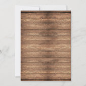 Parti de retraite Wood Rustic Retire Invitation Vi (Dos)