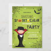 Parti d'Halloween Vampire, Invitation d'anniversai (Devant)