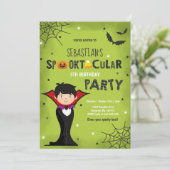 Parti d'Halloween Vampire, Invitation d'anniversai (Debout devant)