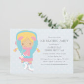 Parti du patinage sur glace| Invitation à la fête  (Debout devant)