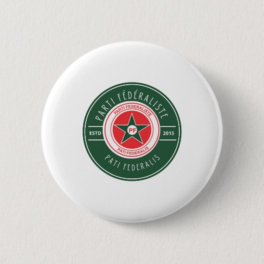 Parti Fédéraliste Ronde Button 5,7 Cm (Voorkant)