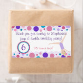 Parti Gymnastique Favoriser les Étiquettes violet  (En situation)