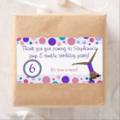 Parti Gymnastique Favoriser les Étiquettes violet (En situation)