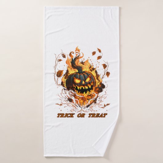Parti Halloween Citrouille cool (Serviette de bain)
