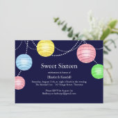Parti Lantern Sweet 16 Invitation (Debout devant)