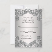 Parti masquade violet RSVP (Dos)