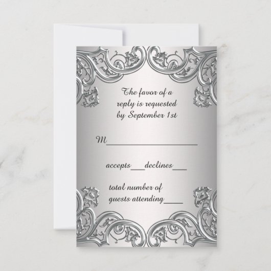 Parti masquade violet RSVP (Dos)