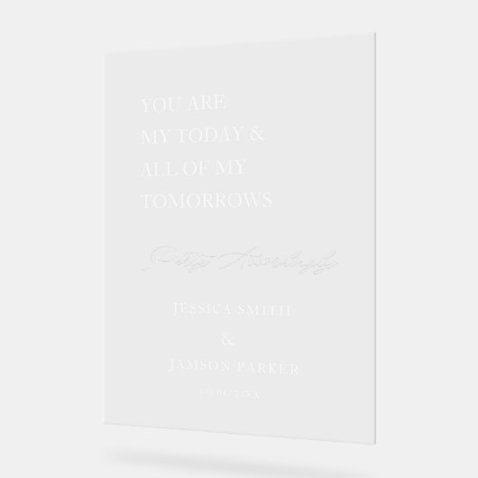 Parti moderne En conséquence Affiche de bienvenue  (Angle)