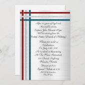 Parti patriotique de retraite militaire Invitation (Devant / Derrière)