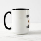 Parti Pêcher. Lab en Charge. Mug (Gauche)
