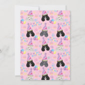 Parti Poodle Birthday Invitation in Pink (Dos)