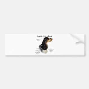 Parti Roan Engelse Cocker Spaniel Geschiedenis Bumpersticker