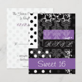 parti sweet sixteen RSVP (Devant / Derrière)