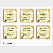 Parti tropical Tiki Hut Party Favoriser Sticker (Feuille)