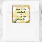 Parti tropical Tiki Hut Party Favoriser Sticker (Sac)