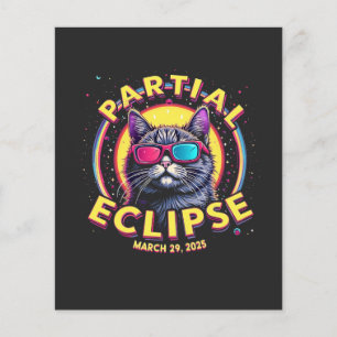 Partial Eclipse 2025 Kattenastronomie KItten liefh Flyer