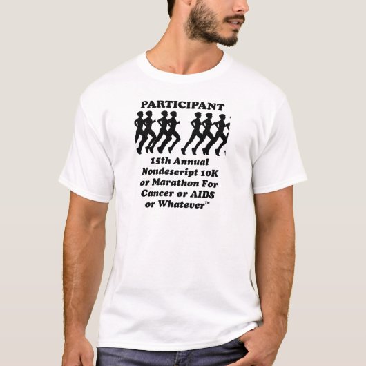 Participant Non-Description 10K Marathon T-Shirt (Devant)