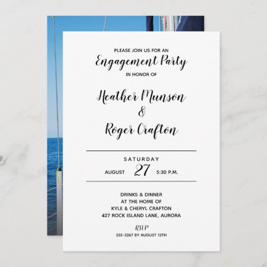 PARTICIPANTS PERSONNALISÉS Invitations | Ajouter u (Devant / Derrière)