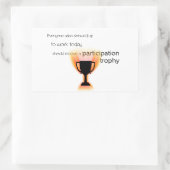 Participatietrafie Rechthoekige Sticker (Tas)