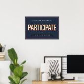 Participez. Classe ASL... affiche (Bureau à domicile)