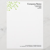 Particle Tracks - Martian Green Custom Briefhoofd (Voorkant)