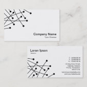 Particle Tracks - Zwart op Wit Visitekaartje (Voorkant / Achterkant)