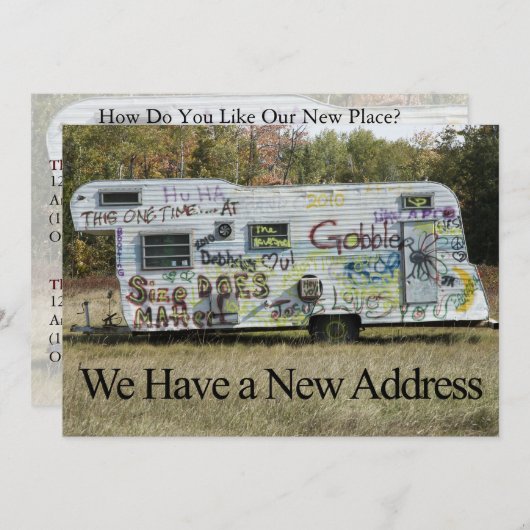 Particuliere adreswijziging - Graffiti Trailer Aankondiging (Voorkant / Achterkant)