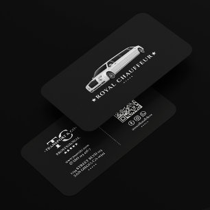 Particuliere Chauffeur Luxe VIP Transport Zwart Visitekaartje