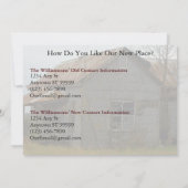 Particuliere grappige wijziging van adreskaart: ko aankondiging (Achterkant)