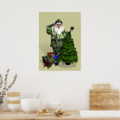 Particuliere kerstman poster (Keuken)