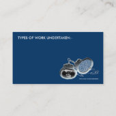 Particuliere onderzoeker visitekaartje (Achterkant)