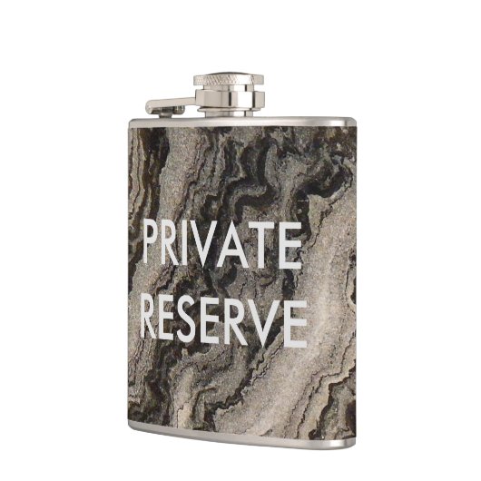 Particuliere reserve Graniet Swirls Flask Heupfles (Links)