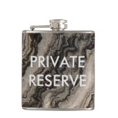 Particuliere reserve Graniet Swirls Flask Heupfles (Voorkant)
