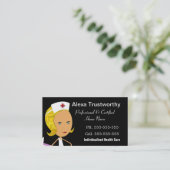 Particuliere verpleegkundigen 3,5 x 2,0 inch visitekaartje (Staand voorkant)