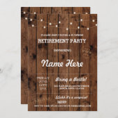 Partie à la retraite Invitation au bois à la retra (Devant / Derrière)