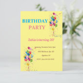 partie anniversaire Invitation (Debout devant)