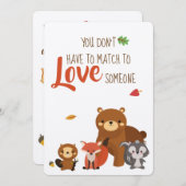 Partie Announcment - invitations d'adoption (Devant / Derrière)