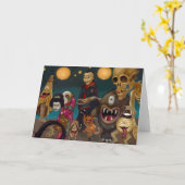 Partie de carte de voeux de "Hyakki Yakō" (Fleur jaune)