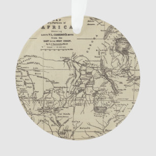 Partie de carte d'itinéraire de l'Afrique