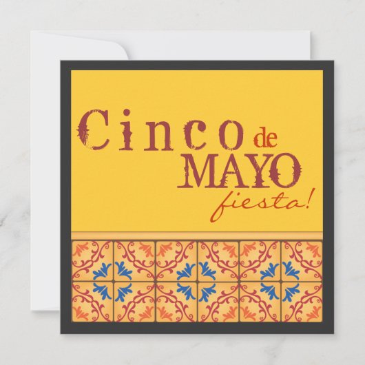 Partie de Cinco De Mayo ! Invitation heureuse de (Devant)