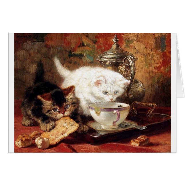 Partie de goûter de chatons (Devant horizontal)