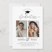 Partie de graduation conjointe 2 Invitation photo (Devant)