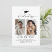 Partie de graduation conjointe 2 Invitation photo (Debout devant)