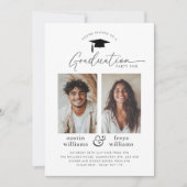Partie de graduation conjointe 2 Invitation photo (Devant)