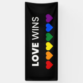 Partie de la bannière LGBT de fierté des victoires (Vertical)