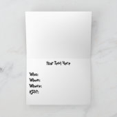 Partie de monstre - invitation faite sur commande (Intérieur)