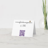 Partie de PJ dans le carte de remerciements de (Dos)